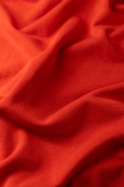 Dalgalı kırmızı kumaş, tekstil görüntüsünü düzenle