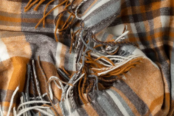 Módní Bezešvé Vlněné Tkaniny Teplý Moderní Textilní Zblízka Pohled — Stock fotografie