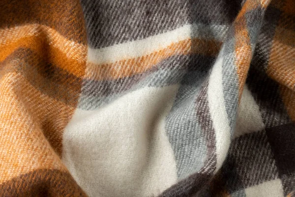 Módní Bezešvé Vlněné Tkaniny Teplý Moderní Textilní Zblízka Pohled — Stock fotografie
