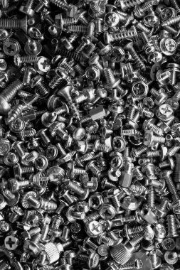 Endüstriyel çizim. Bir grup dişli. Bilgisayar bağlayıcıları. Üst Manzara. Dikey çerçeve. Görüntü desenli. Siyah ve beyaz resim.