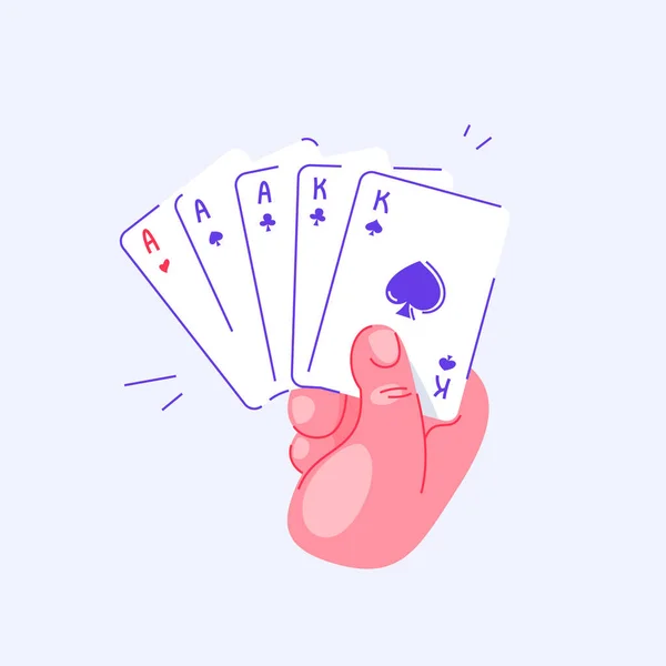 El ele tutuşup oyun oynayacağız. Pokerde full house. Arkadaşlarla zaman geçirmek. Aile masası eğlence oyunları. Spor ve eğlence sektörü. İzole edilmiş arkaplan.