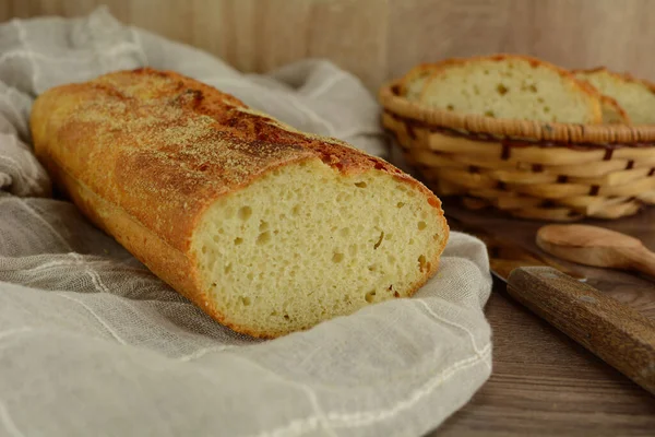 Pane Mais Fatto Casa Sulla Tavola — Foto Stock