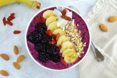 Blackberry Meyve Smoothie Kasesi 'ni kapatın.