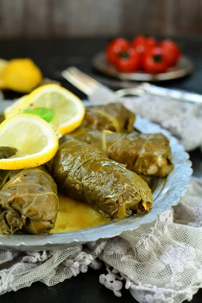 Primer Plano Delicioso Plato Dolma — Foto de Stock