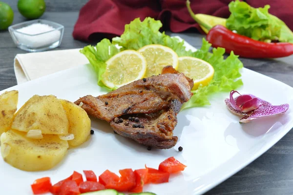 Primer Plano Deliciosos Filetes Ternera — Foto de Stock