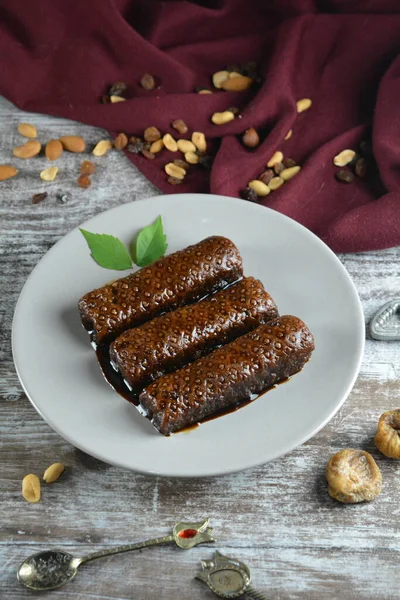 Close Shot Van Heerlijke Chocolade Proteïne Repen — Stockfoto