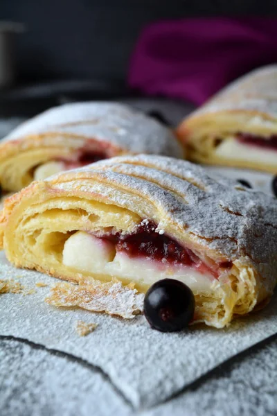 Cherry Vanilla Rolls Vicino — Foto Stock