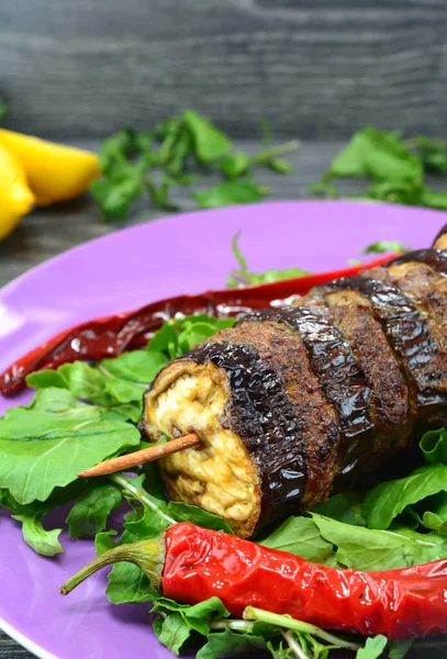 Eggplant Kebab on plate