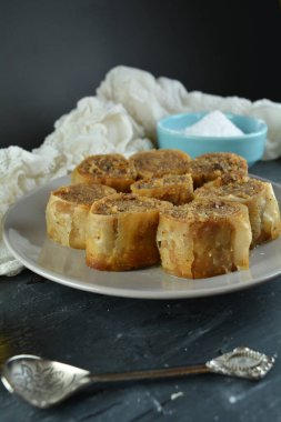  Türk baklava tatlısına yakın durun.