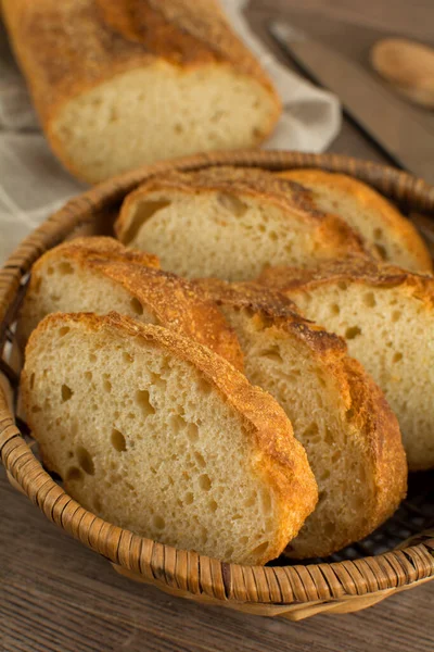 Домашний Хлеб Кукурузы Столе — стоковое фото
