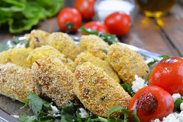 Lezzetli Balık Kroketleri 'ne yakın çekim