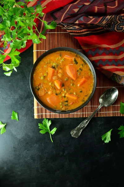 Close Van Heerlijke Zoete Aardappel Curry — Stockfoto
