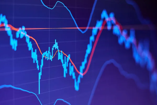 Mavi Arkaplan Borsası Çizelgesi