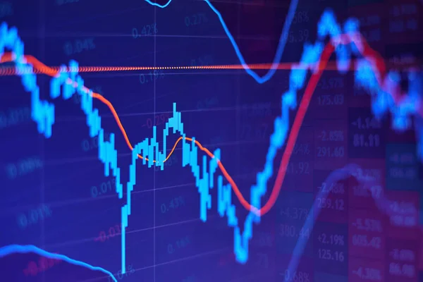 Mavi Arkaplan Borsası Çizelgesi