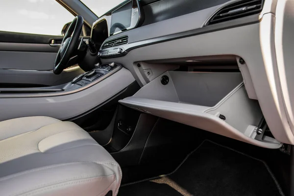 Moscow Russia April 2021 Hyundai Palisade Lx2 Interieur Close Zicht — Stockfoto