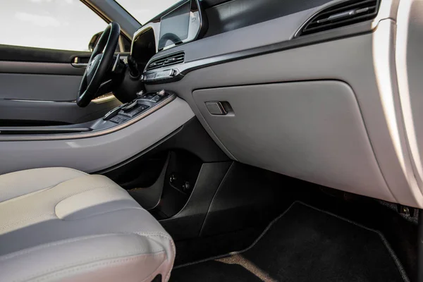 Moscow Russia April 2021 Hyundai Palisade Lx2 Interieur Close Zicht — Stockfoto