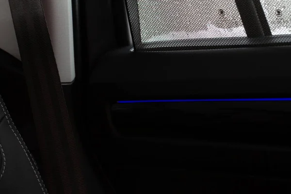 Современная Дверь Автомобиля Подсветкой Цветная Подсветка Внутри Автомобиля — стоковое фото