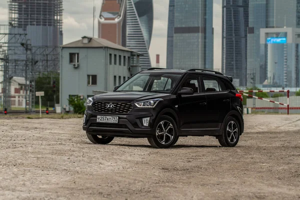 Moskau Russland Mai 2021 Hyundai Creta Erste Generation Ein Modernes — Stockfoto