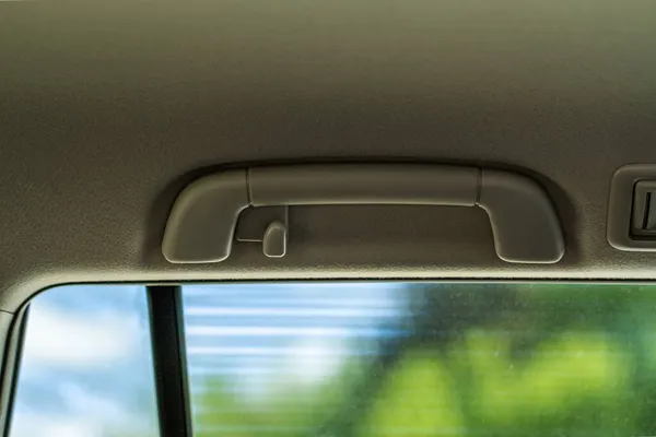 Modern Car Grab Uchwyty Szczegóły Wnętrza Samochodu Porywacz Dla Pasażera — Zdjęcie stockowe
