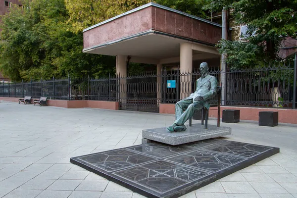 Moskau Russland August 2021 Denkmal Für Den Architekten Corbusier Zentrum — Stockfoto