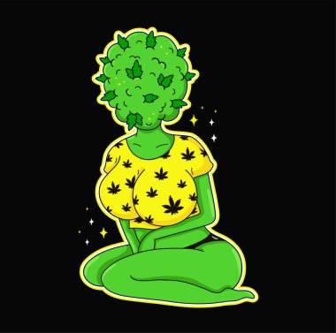 Vektör karikatür çizimi, poster tasarımı