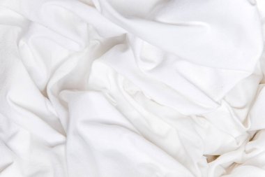 Beyaz kumaş dokusu arkaplanı