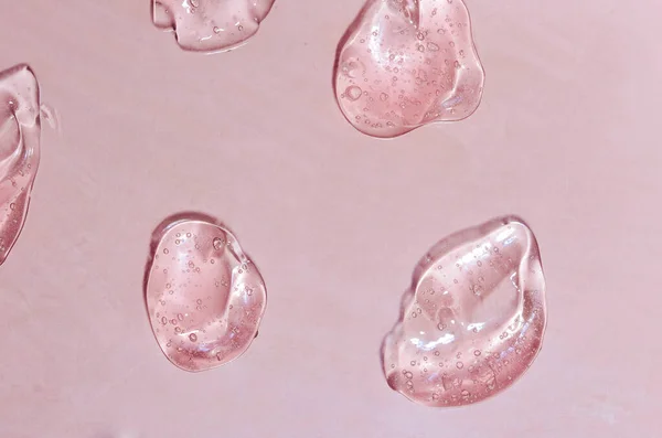 Обрізаний Вид Косметичних Годинників Желе Пастельному Рожевому Тлі Ліцензійні Стокові Зображення