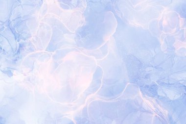 Menekşe rengi, soyut dalgalar, kopyalama alanı için sıvı boya duvar kağıdı 