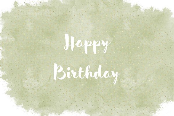 Green Texture Surface Wallpaper Text Happy Birthday Royalty Free Stock Images