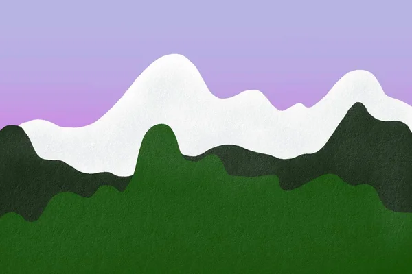 Montagnes Ondulées Colorées Art Abstrait Papier Peint Pour Espace Copie — Photo