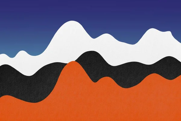 Kleurrijke Golvende Bergen Abstracte Kunst Behang Voor Kopieerruimte — Stockfoto
