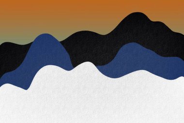 Renkli dalgalı dağlar, soyut sanat, kopyalama alanı için duvar kağıdı  