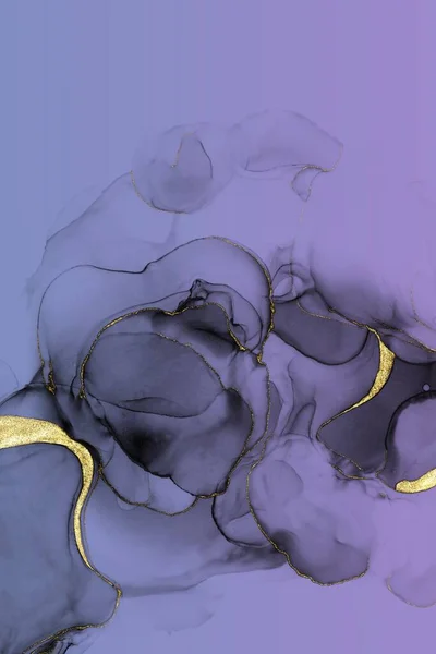 Фиолетовые Абстрактные Текучие Волны Обои Жидкой Краской Копирования Пространства — стоковое фото