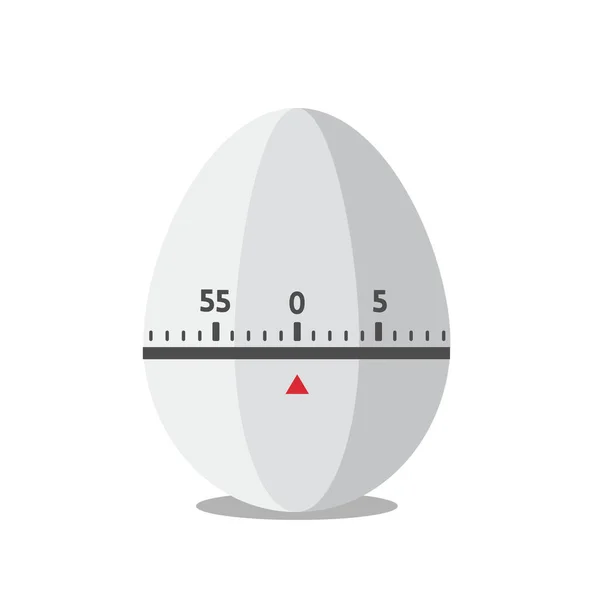 Time Measuring Tool Isolated White Background Egg Timer Kitchen Timer —  Vetores de Stock