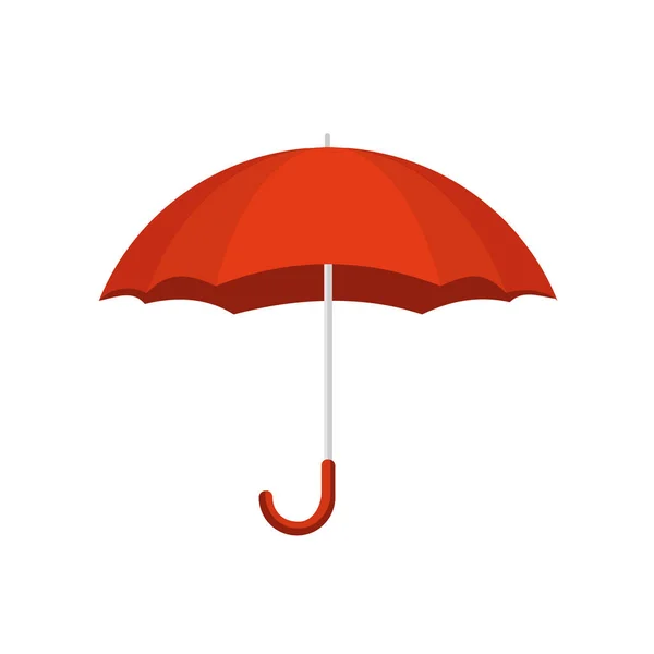 Paraguas Rojo Aislado Sobre Fondo Blanco Paraguas Colorido Para Lluvia — Vector de stock