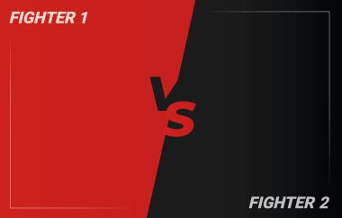 Versus background. Sport competition. Game fight battle. Versus screen banner. Vector stock