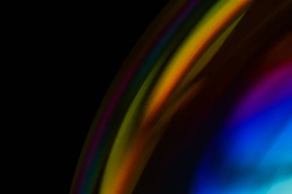 Closeup Soap Bubble Reflection Lens Dark Background Abstract Multicolor Psychedelic — Stock Photo, Image