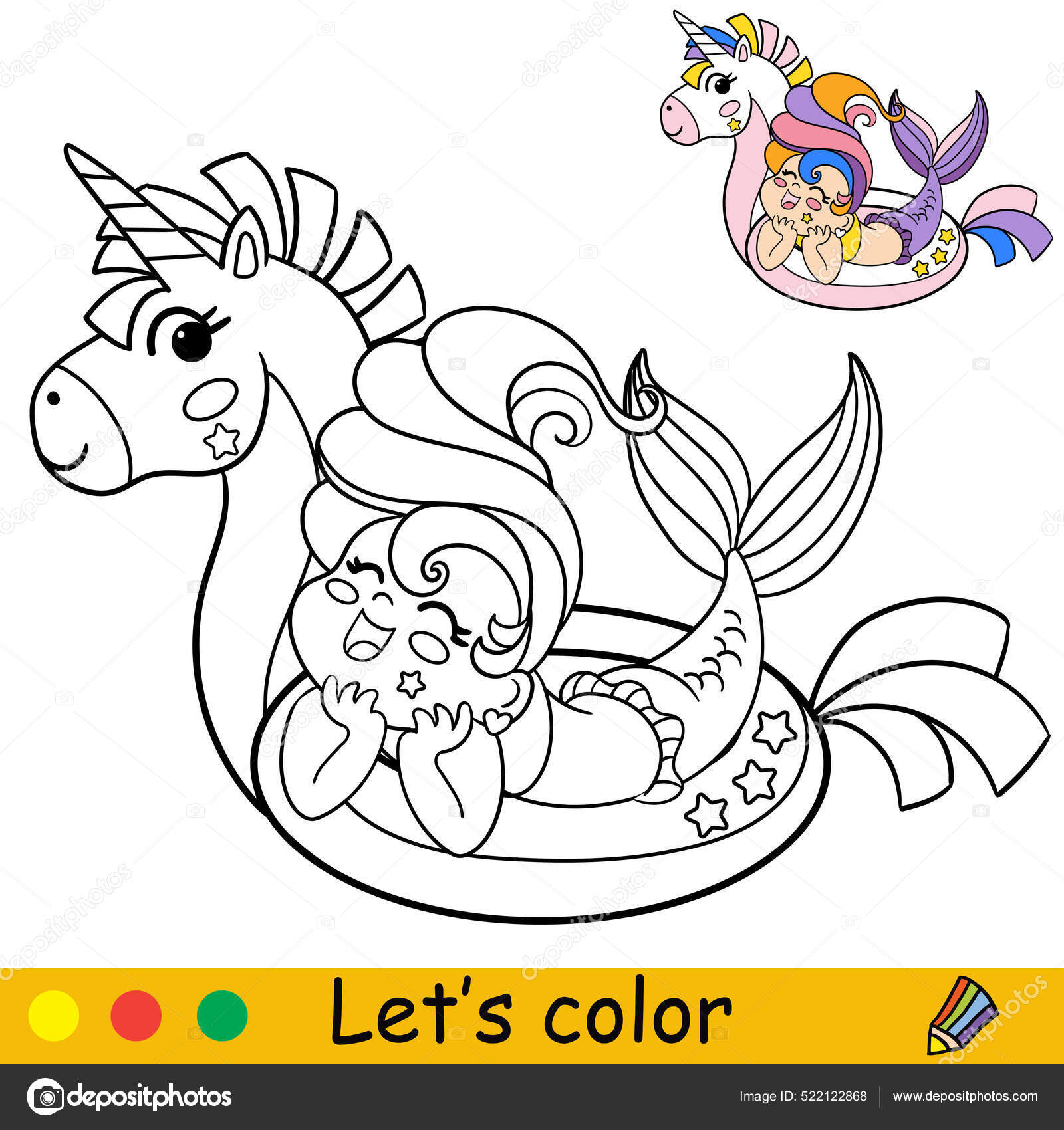 COMO DESENHAR CAVALO MARINHO UNICÓRNIO KAWAII - FÁCIL