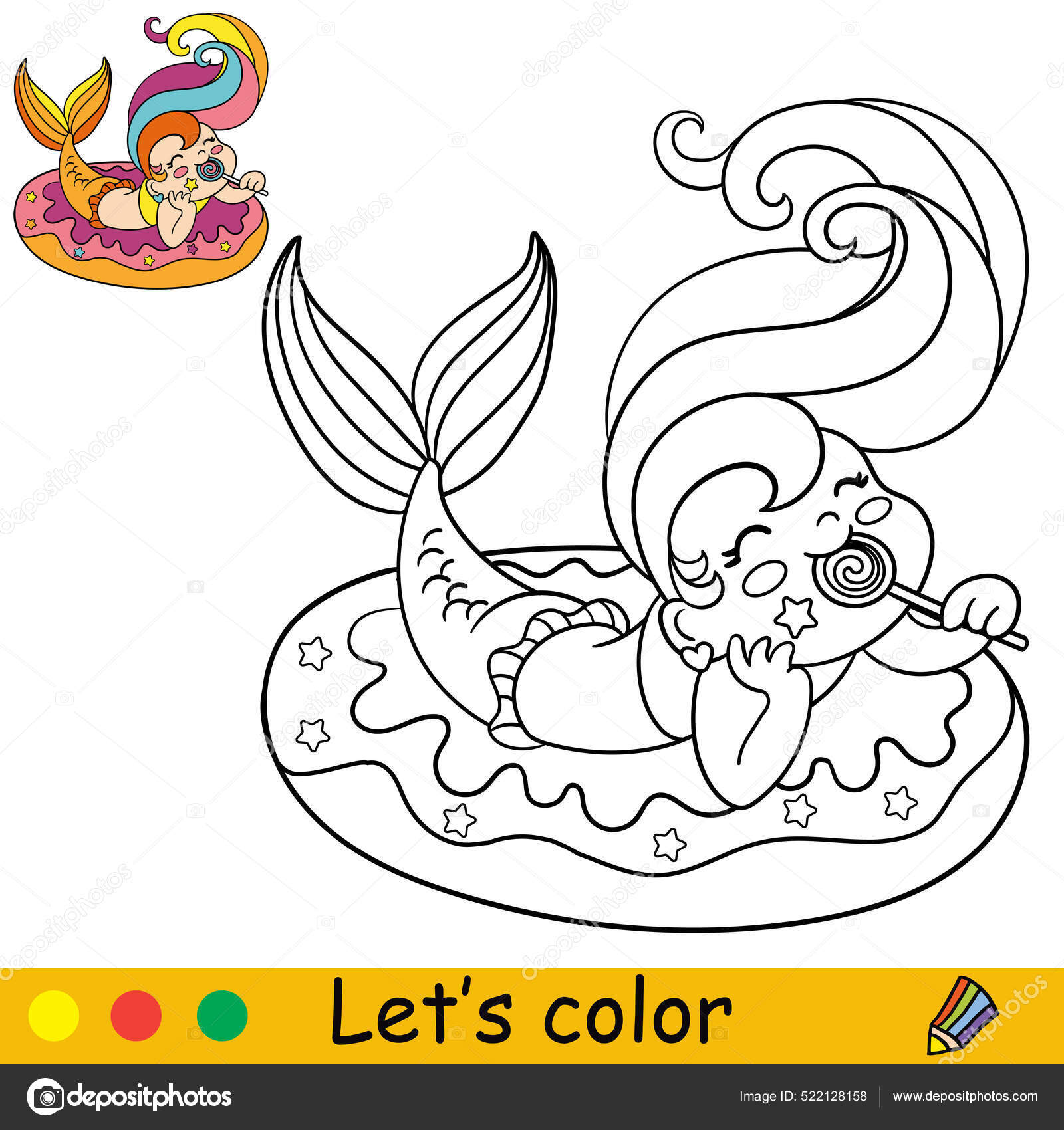 Gato bonito alegre agradável fácil de colorir desenho infantil