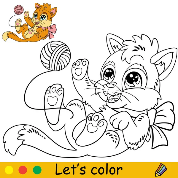 Desenho Para Colorir Com Filhote Tigre Natal Bonito Corre Com vetor(es) de  stock de ©Alinart 533133400