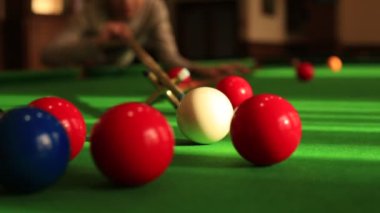 Snooker fotoğrafları. Oyun parçası. Görünümü kapat.