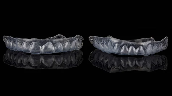 Elayner Dental Bela Composição Vidro Preto Com Uma Bela Reflexão — Fotografia de Stock