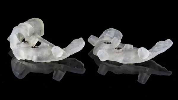 Modelli Dentali Chirurgici Impianto Otto Impianti — Foto Stock