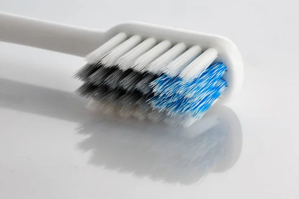 White Toothbrush White Background — Stock Photo, Image