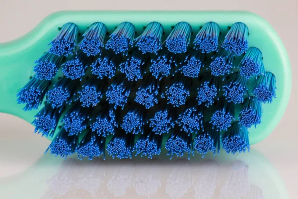 Macro Photo Toothbrush Head Floss Details — Stock Photo, Image