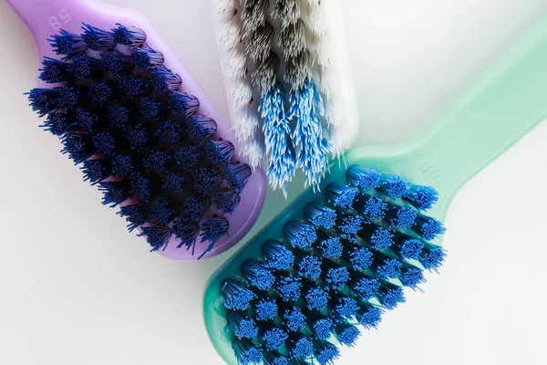 Three Toothbrushes Close — Stock Photo, Image