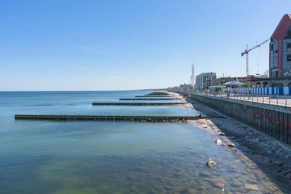 Zelenogradsk Russland Mai 2021 Uferpromenade Der Ostsee Einem Warmen Sonnigen — Stockfoto