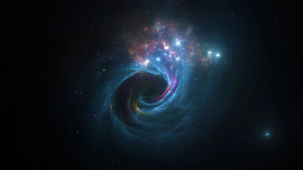 Галактические Звезды Планеты Звездные Скопления Цветные Газовые Облака Абстрактном Пространстве — стоковое фото