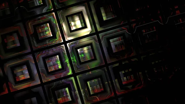Tech Digitaal Interieur Abstract Datacenter Server Business Technology Blured Polygonale — Stockfoto