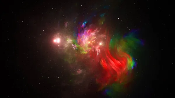 Галактические Звезды Планеты Звездные Скопления Цветные Газовые Облака Абстрактном Пространстве — стоковое фото